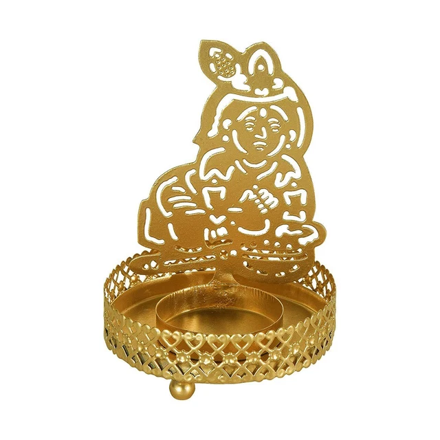 INDIAN TRADITIONAL LORD Krishna Shadow Tea Light Candle Holder For Home