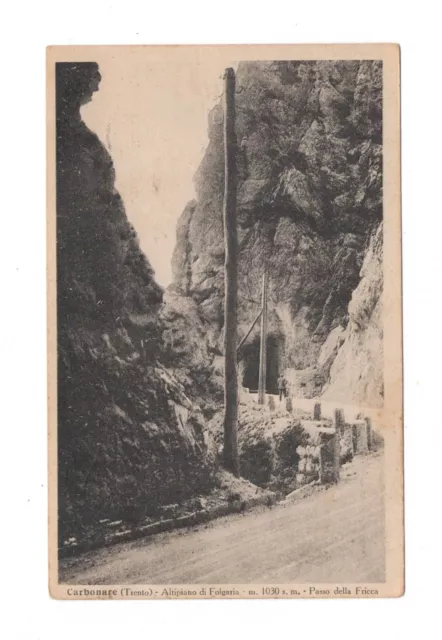 Italia Trentino - Carbonare Altipiano Di Folgaria 1935 Cartolina Viaggiata Fp