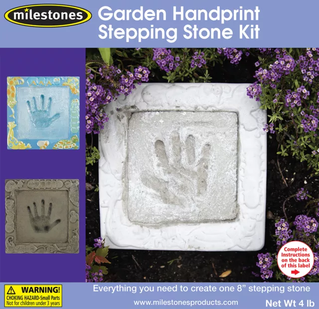 Midwest Products - Kit de escalones de mosaico - Impresión de mano de jardín