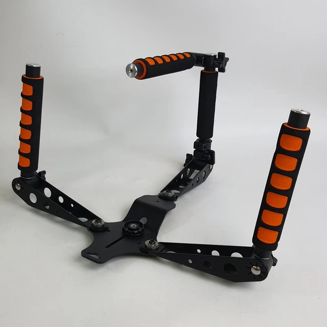 Stabilisateur Caméra Portable Type Arc - Pour DSLR Et Vidéo - Prise En Main Ergonomique, Shots Fluides - Couleur Rouge