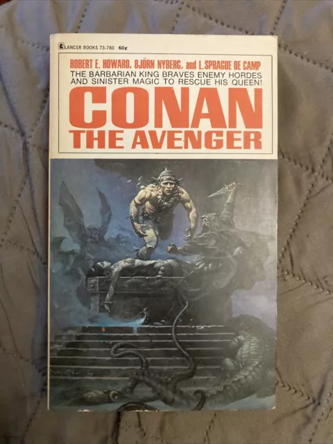 Fantasy Vintage Pb, Conan The Avenger by Howard, Lancer   Book 73780, 1968, NVG+