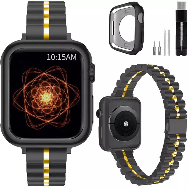 Metal Stainless Steel Apple Watch Band Size 38/40/41 Mm 42/44/45 Mm