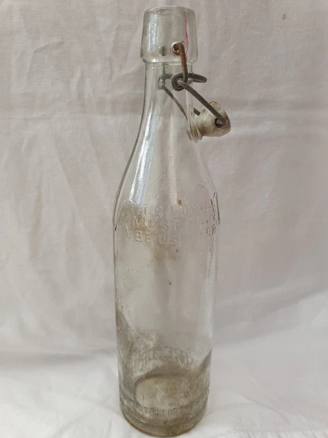Corona Beer Clear Glass Bottle Vintage 30cm Thomas & Evans LTD 3