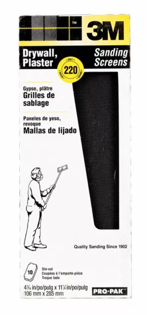 3M Pro-Pak Silicone Carbure Cloison Sèche Sablage Écran 11-0.6cm 220 Grain Extra