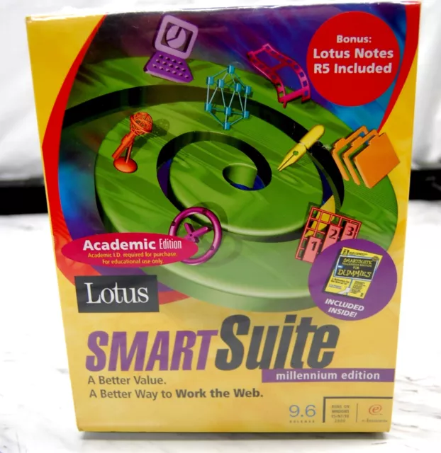 Lotus Smart Suite Sigillato IN Originale Plastica Spedito IN Tutto Il Mondo