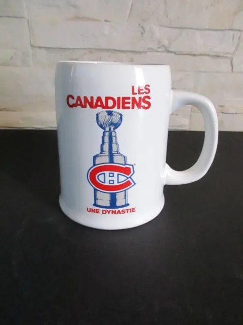 1986 NHL Montreal Canadiens Stanley Cup Ceramic Beer Stein Mug Glass Patrick Roy
