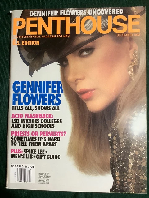 PENTHOUSE VINTAGE MAGAZINE December 1992 Pet Anna Josefsen Gennifer