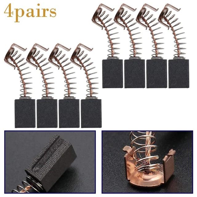 Brosses pratiques en carbone 4 paires outil meuleuse d'angle remplacements