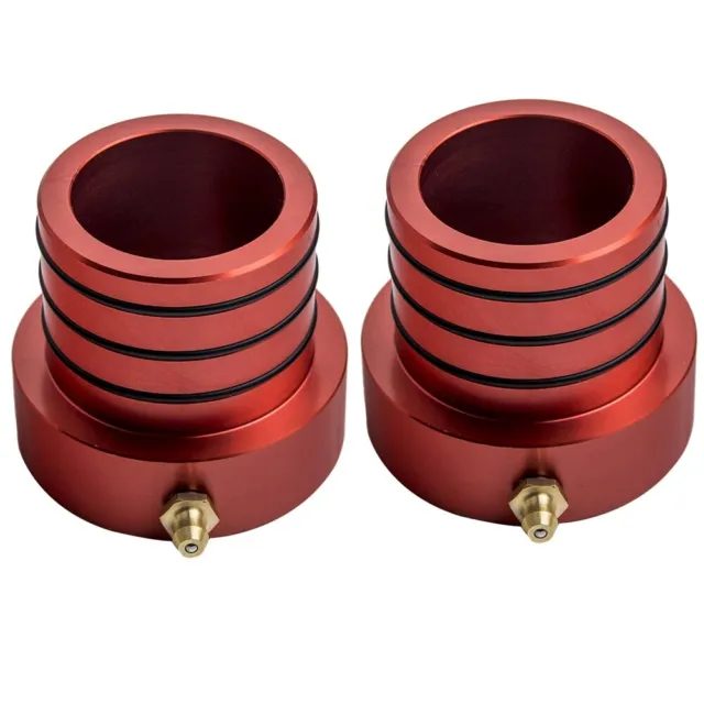 2Pcs Red Front Axle Tube Seal Kit for Dana 30 and 44 forJeep JK, TJ, XJ and YJ