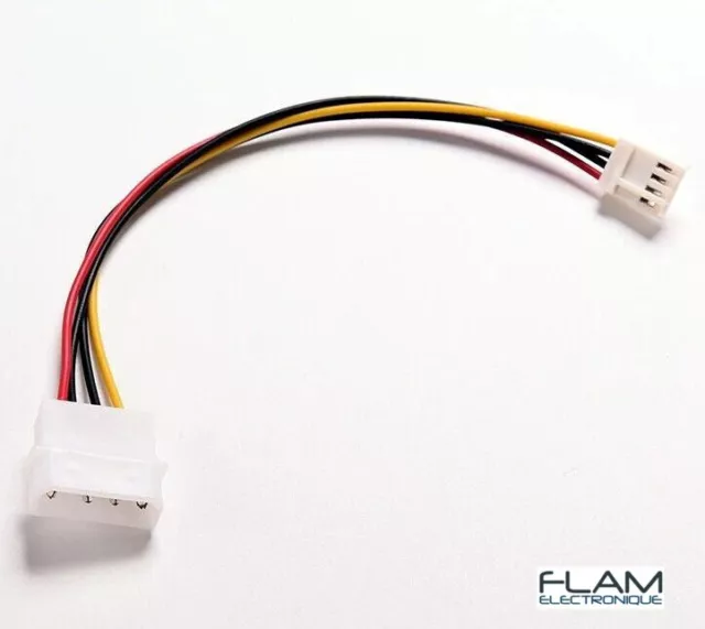 Adaptateur Molex Male vers FDD Femelle -Molex to Floppy Drive Female Power Cable