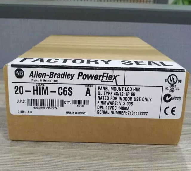 Allen Bradley 20-HIM-C6S Panel Mount LCD Motor Control 20HIMC6S Sealed