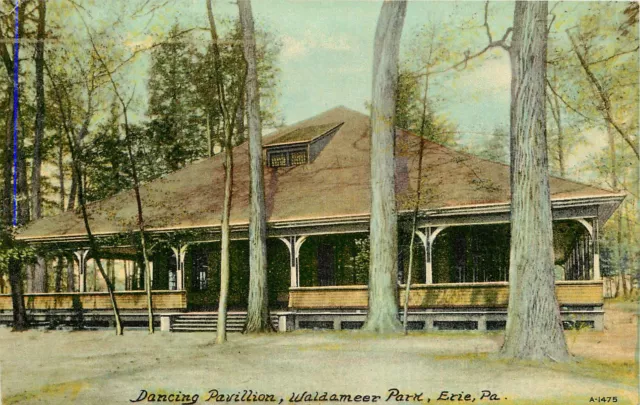 Pennsylvania, PA, Erie, Dancing Pavillion 1910's Postcard