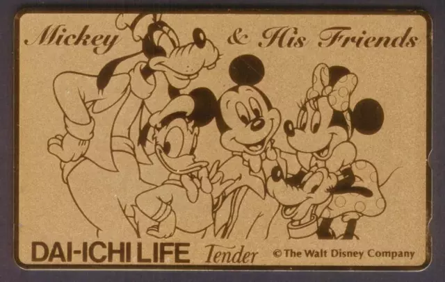 Disney: Dai-Ichi Life Chiaro: Topolino e Amici (#175427) . Mint Telefono Scheda