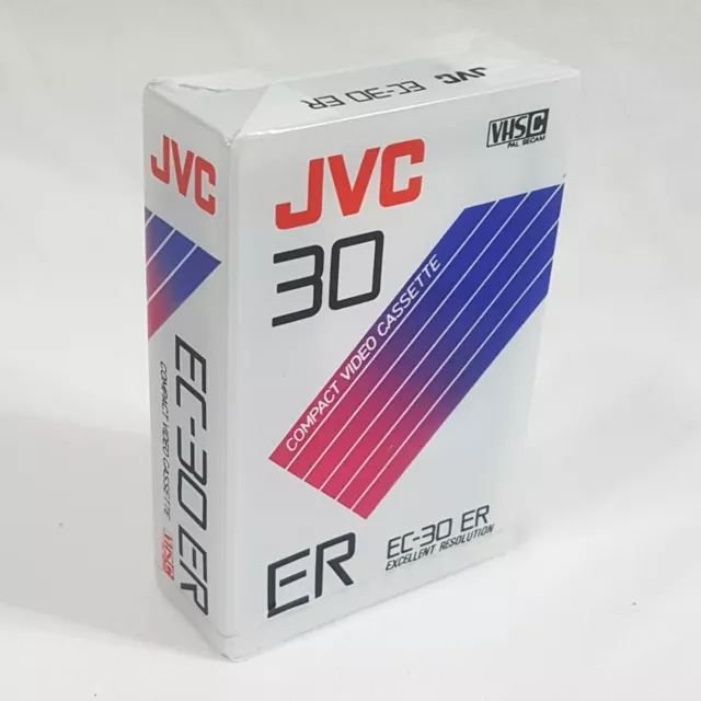 JVC EC-30 ER VHS PAL Secam Camcorder Cassette Compact Tape New Sealed