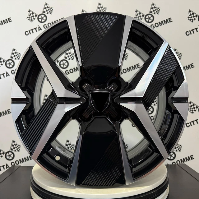Set De 4 Jantes Alliage 16" Pour Peugeot - Modèle APOLLO BD, Diamant Noir, PCD 108, Neuf