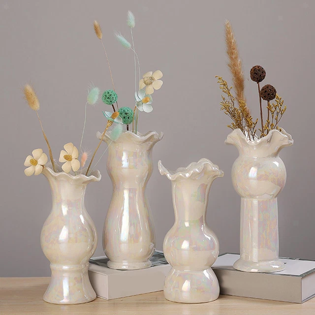 Vaso In Ceramica Moderno Boho Deco 21 Cm Nero - Per Fiori Secchi O Freschi, Decorazione Casa - Foto 9