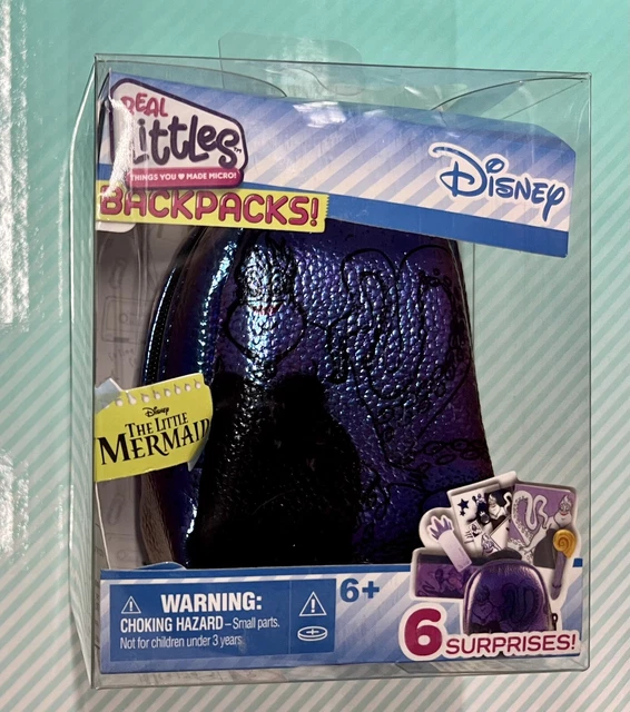 DISNEY THE LITTLE Mermaid Real Littles Mini Backpacks 6 Surprises