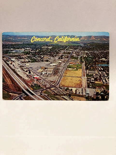 Aerial View, Concord, California CA Vintage Chrome Postcard
