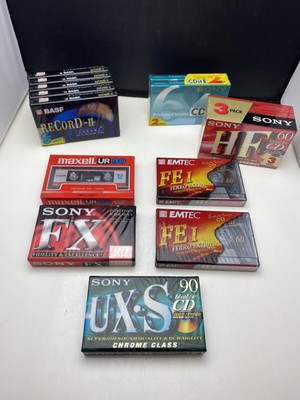 Lot 24 K7 Video Vierges Neuves Sony Akai Agfa Fuji Maxell 240 180 120 