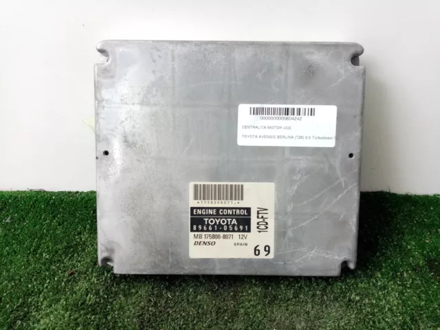 8966105691 - Mb1758008071 Calculateur Moteur Ecu / Denso / 604242 Pour Toyota Av