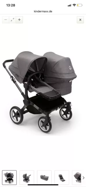 Bugaboo Inter donkey3 Grey Melange Komplett Set. Neu noch nie benutzt.