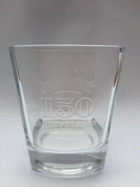 ONE JACK DANIELS 150th BIRTHDAY ANNIVERSARY  OF DISTILLERY GLASS