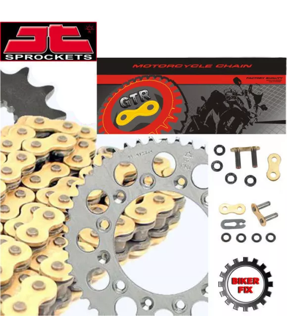 FITS Yamaha FZ750 N,S 85-86 GOLD Extra Heavy Duty X-Ring Chain and Sprocket Set