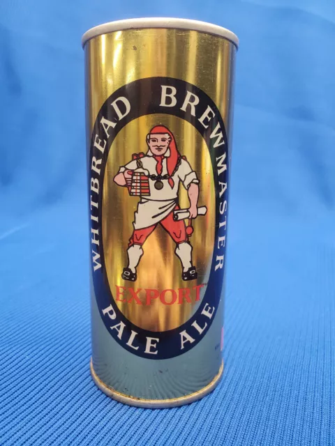 Vintage Whitbread BREWMASTER Export Pale Ale - EMPTY 44cl SS Tab Beer Can - UK