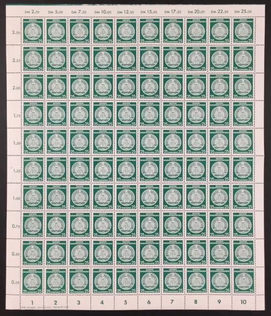 DDR DIENST A 23 x I X I DV OR NDGZ BOGEN ** OR NICHT DURCHGEZÄHNT Mi 330.- u1072