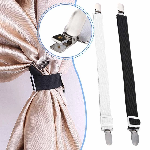 4x Adjustable Sheet Straps Clips Grippers Mattress Cover Sheet Bed Suspender Q6