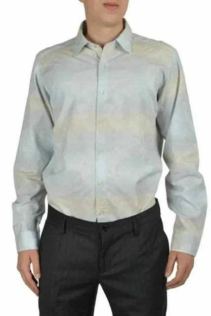 Etro Men's Multicolor Long Sleeve Button Down Casual Shirt Size US XL IT 54