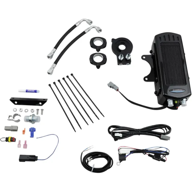 Ultracool Oil Cooler Kit - Black - Side Mount - Softail 18+ SMS8-1G