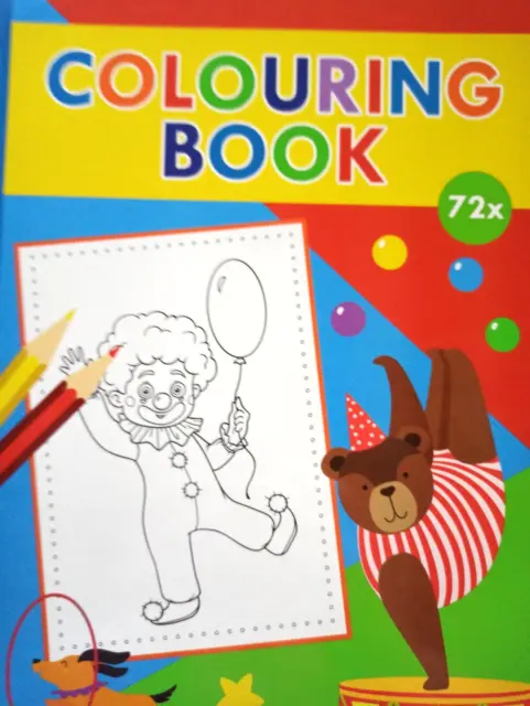 Malbuch Zirkus 72 Ausmalbilder  Din A4 Ausmalspaß für Kinder Colouring Book