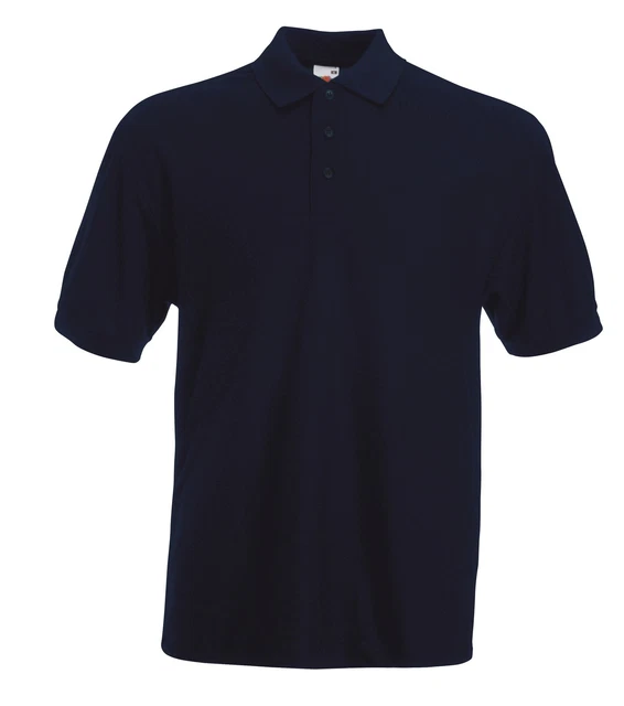 Fruit of the Loom Schwer 65/35 Polycotton Polo SPORTS Workwear Hemd Kein Logo