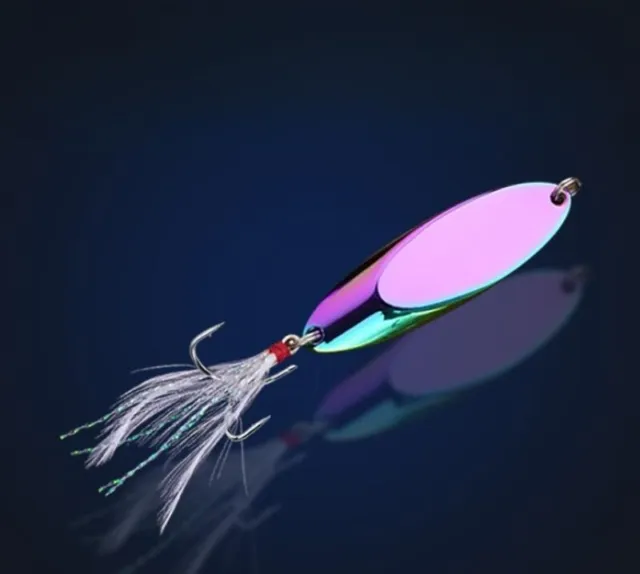 New metallic freshwater color 5g triple coarse feather triple hook bait