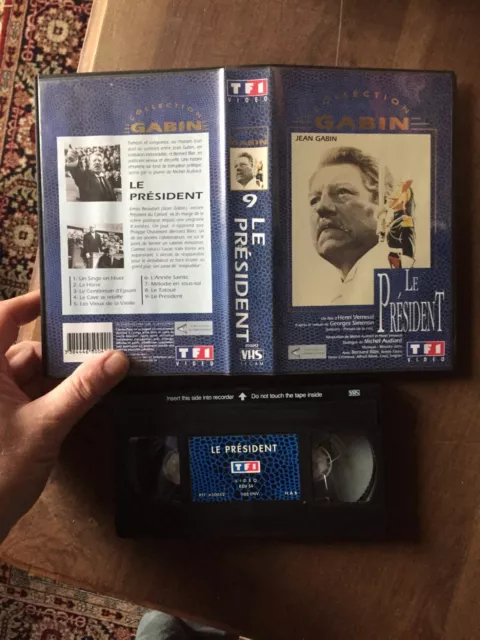 CASSETTE VIDEO VHS CINEMA le president jean gabin bernard blier  tf1