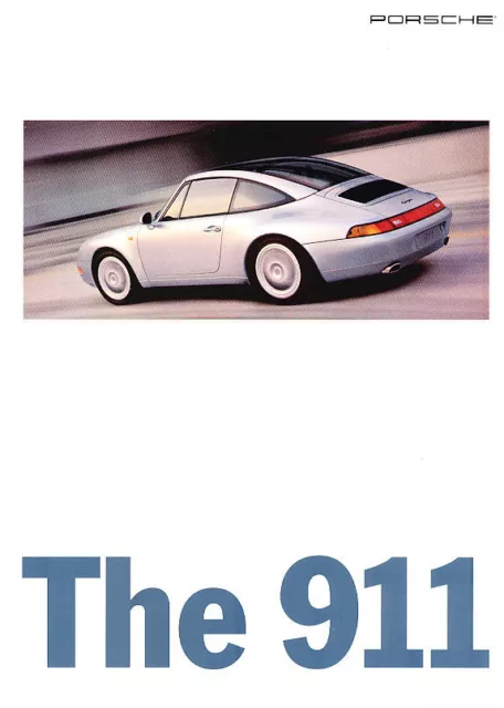 1995 1996 Porsche 911 Carrera and Turbo Original Car Sales Brochure Catalog