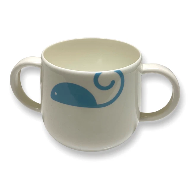Kate Spade Pippin Park Mouse Two Handle Cup NEW Boy Blue White