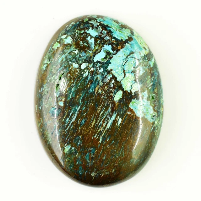 52.25 Ct Natural Arizona Morenci Blue Turquoise Cabochon Certified Gemstone