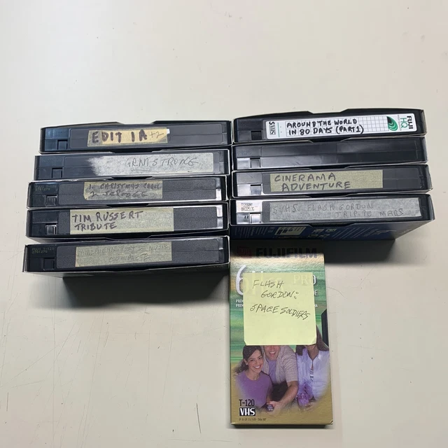 LOT OF 14 VHS tapes sold as used blank prerecorded EUR 16,32 PicClick FR