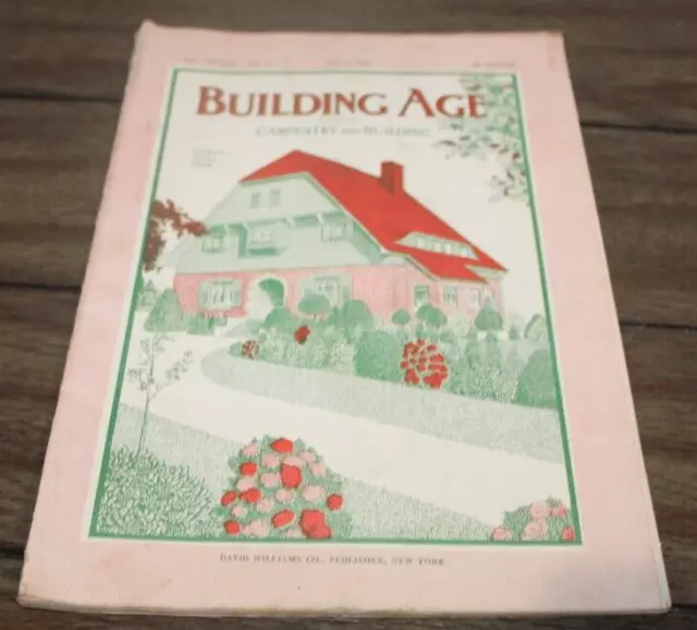Antique July, 1911 BUILDING AGE MAGAZINE Architecture ADS++ Tools