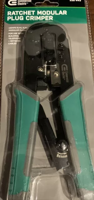 Commercial electric ratchet modular plug crimper deals