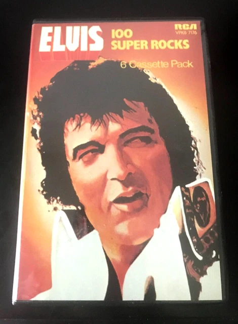 Rca Rocks VINTAGE ELVIS PRESLEY 100 Super Rocks 6 Cassette Pack Box Set Rca 1976 ...
