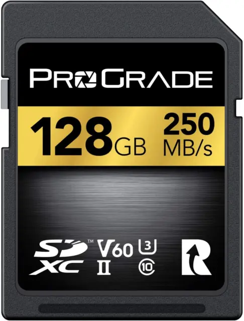 SD UHS-II 128GB Card V60 –Up to 130Mb/S Write Speed and 250 Mb/S Read Speed | fo