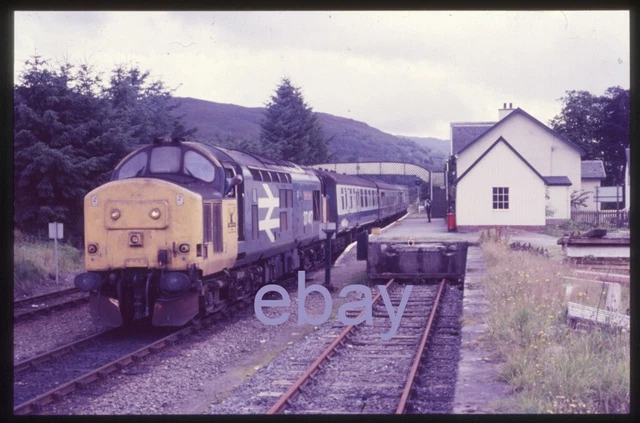 ORIGINAL 35MM SLIDE-CLASS 37/4-37417 dep Strathcarron, Scotland w/ 2H82 ...