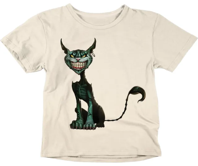 Cheshire cat evil Kids Boys Girls tshirt Childrens T-Shirt