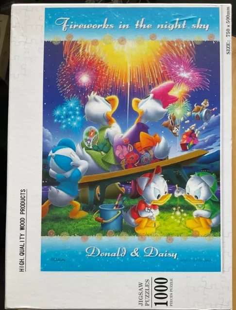 1000 Piece Wooden Jigsaw Puzzle Disney  Donald And Family