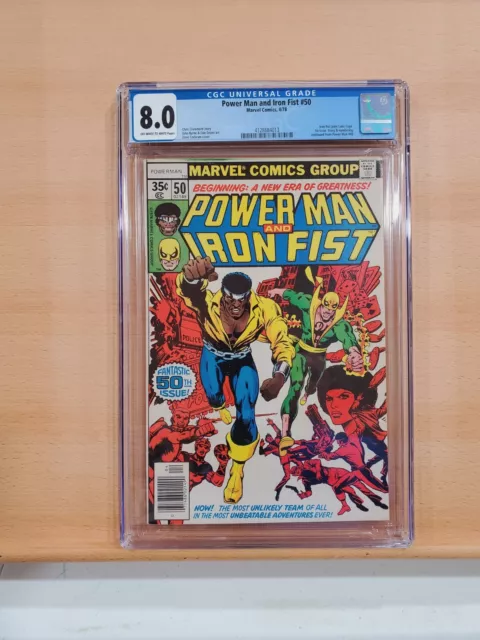 1978 Marvel Power Man & Iron Fist #50 1st Power Man & Iron Fist Issue  CGC 8.0