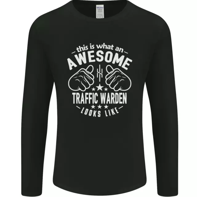 Un Impressionnant Traffic Warden Looks Like Tshirt pour Hommes Longues Manches