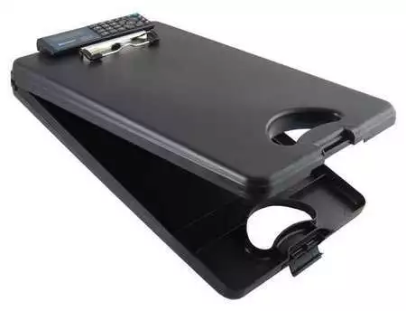 Saunders 00534 8-1/2" X 11" Plastic Clipboard 1", Black